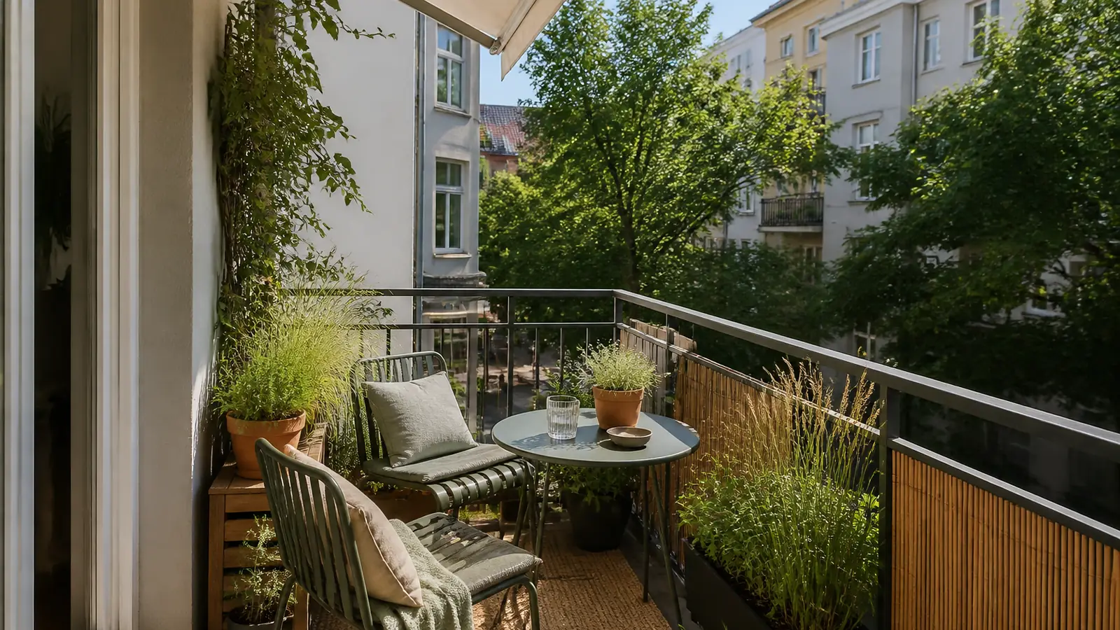 Featured image for “Designový balkon: Jak vybrat stínění, odolný nábytek a správné rostliny”